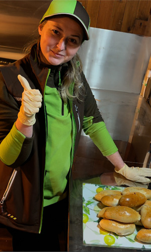 A traditional Ukrainian dish nalysnyky Oban