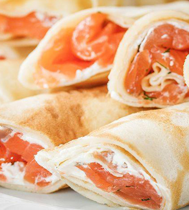 Nalysnyky with Salmon