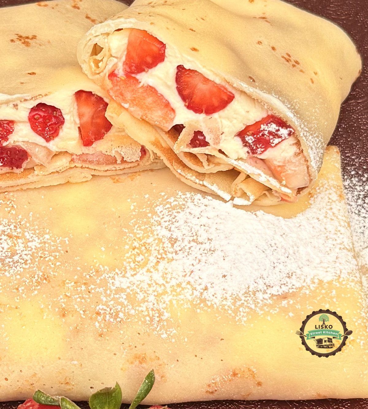 Nalysnyky with Strawberry & Cream
