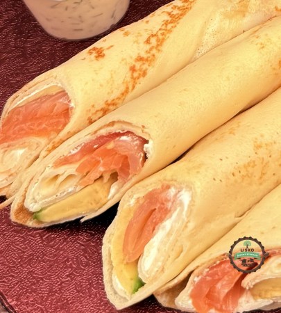 Nalysnyky with Salmon