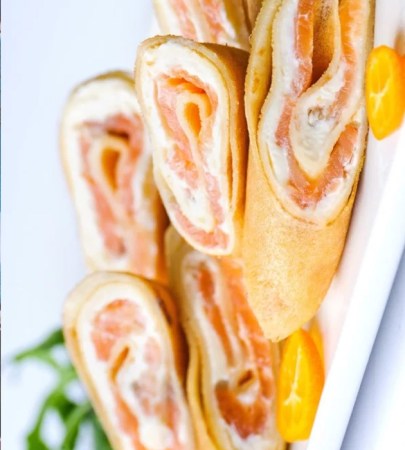 Nalysnyky with Salmon