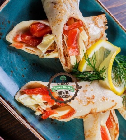 Nalysnyky with Salmon